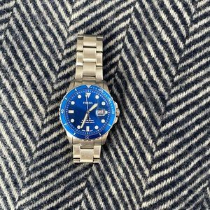 Fossil FB-01 Three Hand Date Stainless Steel Watch FS5669